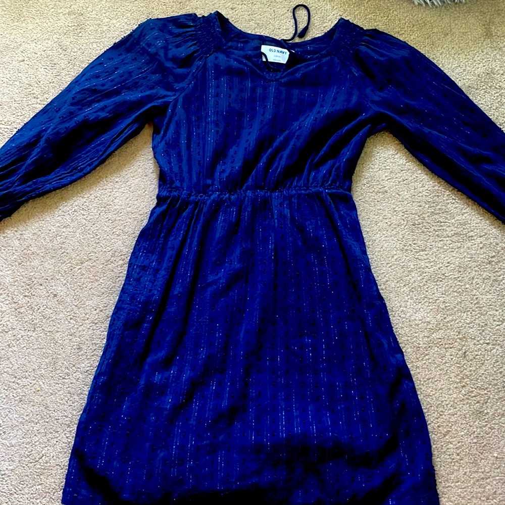 Old navy blue dress for little girls